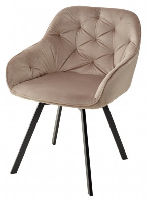 Стул GALE 360 град. поворот. BLUVEL-40 BEIGE, велюр/ черный каркас, М-City в Когалыме - kogalym.mebel24.online | фото 1