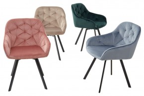 Стул GALE 360 град. поворот. BLUVEL-40 BEIGE, велюр/ черный каркас, М-City в Когалыме - kogalym.mebel24.online | фото 3