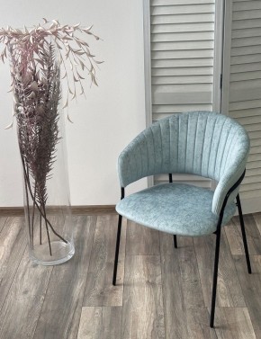 Стул ГЕММА, цвет RAIN 7 breeze, велюр / черный каркас М-City в Когалыме - kogalym.mebel24.online | фото 4