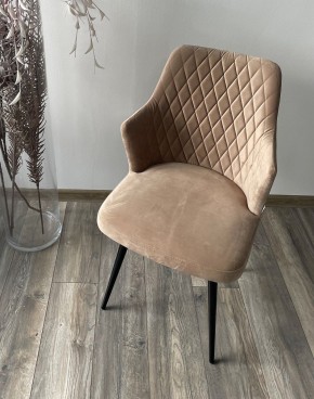 Стул HERMAN 360 град. БЕЖЕВЫЙ #5, велюр / черный каркас М-City в Когалыме - kogalym.mebel24.online | фото 2