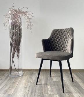 Стул HERMAN 360 град. ГРАФИТ #14, велюр / черный каркас М-City в Когалыме - kogalym.mebel24.online | фото 2