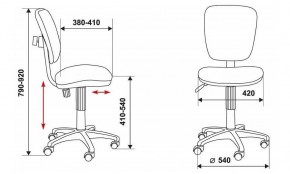 Стул компьютерный Бюрократ CH-204NX/26-28 черный в Когалыме - kogalym.mebel24.online | фото