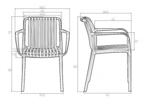 Стул обеденный DOBRIN WALTER ARM, черный (B-03) в Когалыме - kogalym.mebel24.online | фото 7