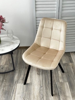 Стул ONION G062-03 светлый беж, велюр/ черный каркас М-City в Когалыме - kogalym.mebel24.online | фото 2