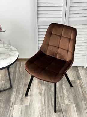 Стул ONION G062-10 шоколадный, велюр/ черный каркас М-City в Когалыме - kogalym.mebel24.online | фото 2