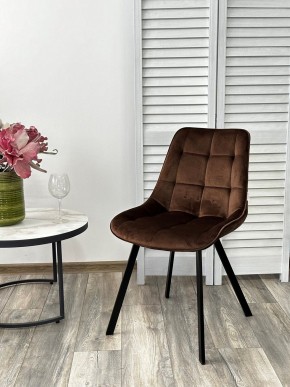 Стул ONION G062-10 шоколадный, велюр/ черный каркас М-City в Когалыме - kogalym.mebel24.online | фото 3
