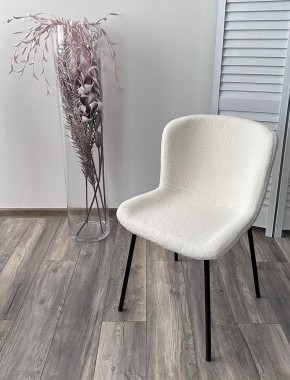 Стул RIYA UF992-01 Белый, teddy / черный каркас М-City в Когалыме - kogalym.mebel24.online | фото 5