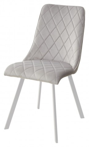Стул TYCOON BLUVEL-03 LIGHT GREY / белый каркас М-City в Когалыме - kogalym.mebel24.online | фото 1