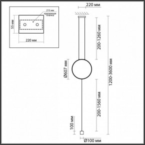 Светильник на растяжке Odeon Light Teo 7022/27FL в Когалыме - kogalym.mebel24.online | фото 4
