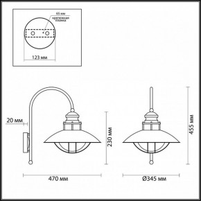 Светильник на штанге Odeon Light Dante 4164/1WA в Когалыме - kogalym.mebel24.online | фото 5