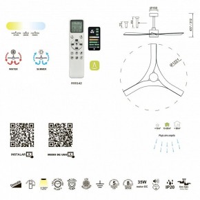 Светильник с вентилятором Mantra Thai 8716 в Когалыме - kogalym.mebel24.online | фото 3