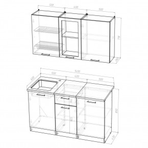 ТАТЬЯНА Кухонный гарнитур Медиум (1400 мм ) в Когалыме - kogalym.mebel24.online | фото 2