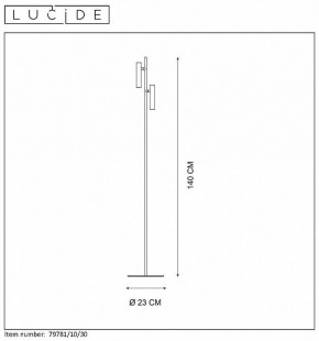 Торшер Lucide Philon 79781/10/30 в Когалыме - kogalym.mebel24.online | фото 4