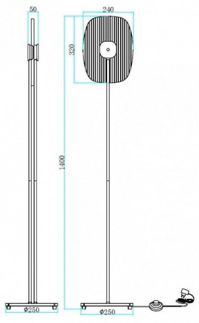 Торшер Maytoni Eclipse MOD152FL-L1BK в Когалыме - kogalym.mebel24.online | фото 2