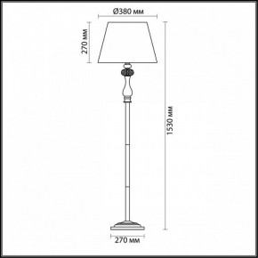 Торшер Odeon Light Gaellori 3393/1F в Когалыме - kogalym.mebel24.online | фото 3