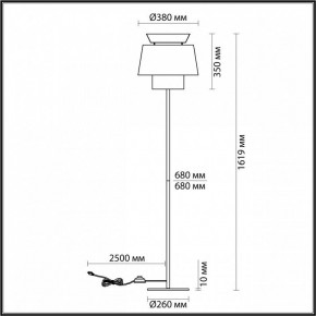 Торшер Odeon Light Kressa 4992/1F в Когалыме - kogalym.mebel24.online | фото 4