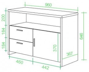 Тумба комбинированная Домино Lite ТБЛ в Когалыме - kogalym.mebel24.online | фото 2