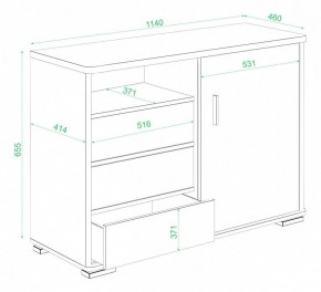 Тумба комбинированная Домино нельсон ТБ-45 НБЕ в Когалыме - kogalym.mebel24.online | фото 3