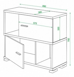 Тумба комбинированная Домино СБ-30/2 в Когалыме - kogalym.mebel24.online | фото 3