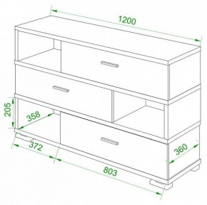 Тумба комбинированная Домино СБ-40/3-ПВК в Когалыме - kogalym.mebel24.online | фото 2