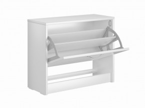 Тумба ОРИОН с одной полкой для обуви, цвет белый в Когалыме - kogalym.mebel24.online | фото 2