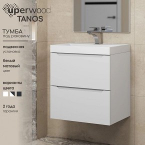 Тумба под раковину Uperwood Tanos 70 см, подвесная, белая матовая в Когалыме - kogalym.mebel24.online | фото 5