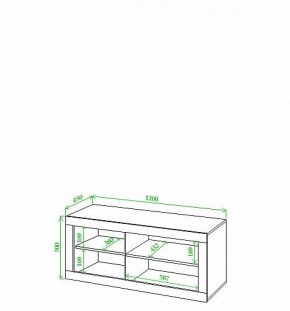 Тумба под ТВ Toivo Кон120 в Когалыме - kogalym.mebel24.online | фото 2