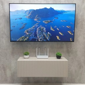 Тумба подвесная под ТВ LINES MTV3-MA 900 Бежевый (Леда-М 10.1.5) в Когалыме - kogalym.mebel24.online | фото 3
