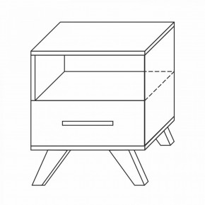Тумба прикроватная Вега Скандинавия в Когалыме - kogalym.mebel24.online | фото 7