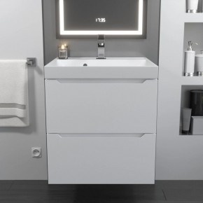Тумба с раковиной Uperwood Tanos 50 см, подвесная, белая матовая в Когалыме - kogalym.mebel24.online | фото 10