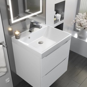 Тумба с раковиной Uperwood Tanos 50 см, подвесная, белая матовая в Когалыме - kogalym.mebel24.online | фото 9