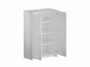 Тумба СИРИУС двухдверная высокая, цвет белый в Когалыме - kogalym.mebel24.online | фото 3