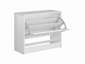 Тумба СИРИУС с откидной полкой для обуви, цвет белый в Когалыме - kogalym.mebel24.online | фото 3