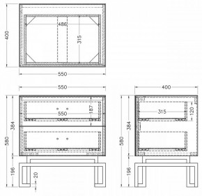 Тумбочка KFG085-NI в Когалыме - kogalym.mebel24.online | фото 5