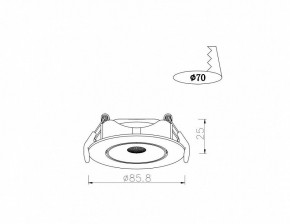 Встраиваемый светильник Arte Lamp Kaus A4761PL-1WH в Когалыме - kogalym.mebel24.online | фото 3