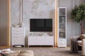 ЗЕФИР Гостиная К1 (белое дерево/белый муар) в Когалыме - kogalym.mebel24.online | фото