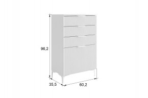 ЗЕФИР Гостиная К1 (белое дерево/белый муар) в Когалыме - kogalym.mebel24.online | фото 2
