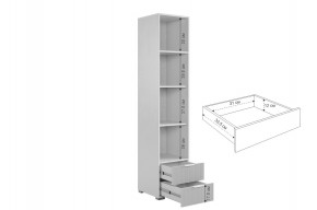 ЗЕФИР Гостиная К1 (белое дерево/белый муар) в Когалыме - kogalym.mebel24.online | фото 6