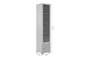 ЗЕФИР Гостиная К2 (белое дерево/черный муар) в Когалыме - kogalym.mebel24.online | фото 6